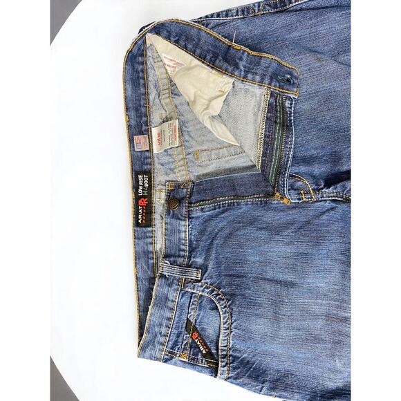 Ariat M4 Cat 2 Low-Rise Flame Resistant Bootcut Denim Jeans Men's Size 40X30 - Picture 5 of 16